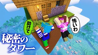 秘密のタワーを登ってみた結果！？【まいくら  マインクラフト】 [upl. by Allyson]