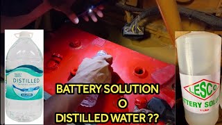 Lead Acid Battery Refilling w Distilled Water  Local Electrician [upl. by Caldwell711]