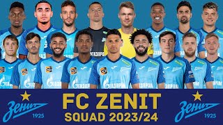 FC ZENIT SAINT PETERSBURG Squad Season 202324  FC Zenit  FootWorld [upl. by Ennahteb]