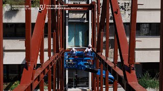 WirbauenMedizin Neue Brücke verbindet Forschungszentrum mit Hauptgebäude [upl. by Crissy46]