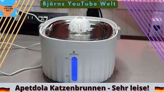 APETDOLA Ultraleiser Katzenbrunnen für hydrierte Haustiere Produkttest und Bewertung [upl. by Nivel]