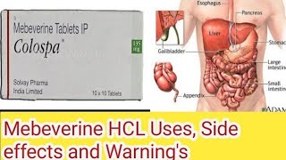 Mebeverine Hcl tablet uses side effects warning full review [upl. by Einamrej796]