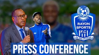 RAYON SPORTS PRESS CONFERENCE 🔥🔥 JEAN FIDELE YARAKAYE [upl. by Felt]