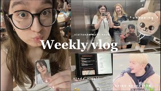 weekly vlog unboxing skzoostudy vloggoing seventeentour pelo meu quarto vaziopizza [upl. by Guyer]