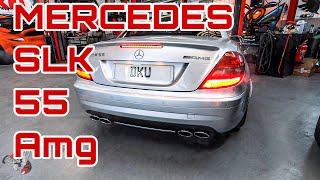 BEAST Mercedes SLK55 AMG Custom interchangeable XPipe exhaust upgrade [upl. by Rosita]