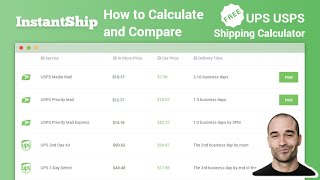 Calculate Shipping Rates for UPS and USPS in Less than 1 Minute [upl. by Lyman]