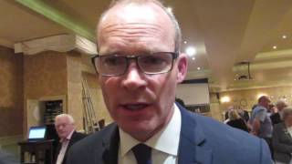 Simon Coveney on the campaign trail in Cavan [upl. by Esilram]