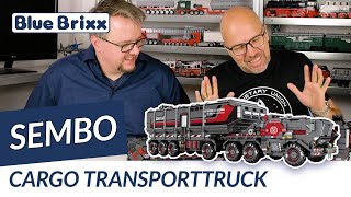 OHNE FIGUREN Cargo Transporttruck aus quotWandering Earthquot von Sembo  BlueBrixx [upl. by Soutor497]