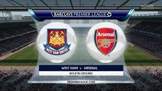 West Ham United vs Arsenal FC ⚽ 09042016 ⚽ Barclays Premier League  FIFA 16 [upl. by Iramo839]