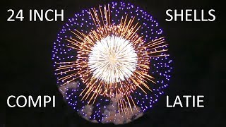 24 INCH SHELL VUURWERK COMPILATIE [upl. by Eittod]