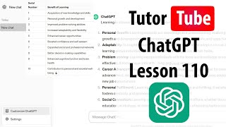 ChatGPT  Lesson 110  AskYourPDF [upl. by Grubman]