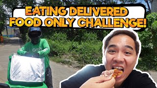 FULL DAY of Eating Delivered Food Challenge  Jayzar Recinto [upl. by Taimi]