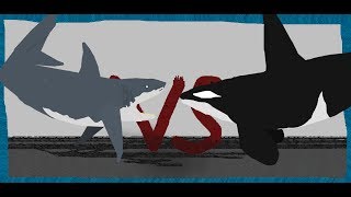 Pivot Battle Arena Great White Shark VS Orca [upl. by Nahc485]