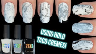 7 Ways to DIY Marble Nails with Regular Polish No Gel Required [upl. by Antebi]