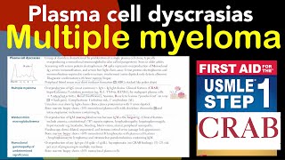 Multiple myeloma A plasma cell disease in HindiUrdu by first aid for USMLE step 1 [upl. by Erot]