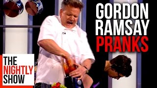 All of Gordon Ramsays Best Pranks  COMPILATION [upl. by Aynatahs]