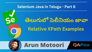 XPath Expressions  Relative XPath Examples in Telugu  Selenium Java  Part 6 [upl. by Selfridge873]