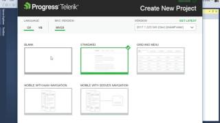 Telerik UI For Asp Net MVC How to Create Telerik Project [upl. by Airamesor45]