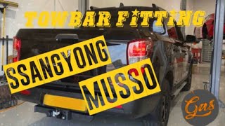 Fitting a Towbar to a Ssangyong Musso [upl. by Esinehs359]