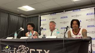 Nate Oats players speak after Alabamas exhibition win over Memphis [upl. by Yeldarb]