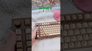 How is this keyboard SO GOOD 🪓🌲This wood keyboard sounds amazing 🤩 [upl. by Sommers]