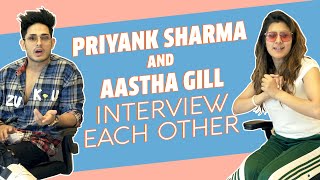 Priyank Sharma And Aastha Gill Interview Each Other  Buzz  Saara India  MissMalini [upl. by Aira732]