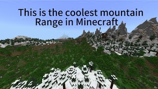 I found the coolest mountains in Minecraft seed included [upl. by Davey914]