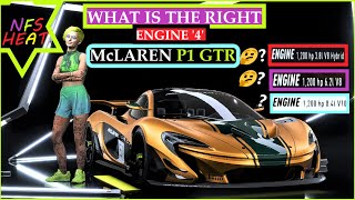 WHAT IS THE BEST ENGINE FOR THE McLAREN P1 GTR  NEED FOR SPEED HEAT [upl. by Ahtelahs]