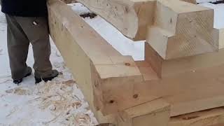 Full scribe locked dovetail joinery [upl. by Konikow]