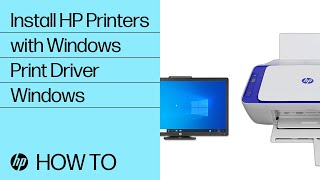 Installing an HP Printer using the Windows Print Driver  HP Printers  HP Support [upl. by Jonis]