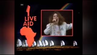 Madonna Live Aid Rare TV Spot  BBC2 UK TV 13071985 [upl. by Ahsinit]