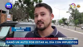 GANÓ UN AUTO POR ESTAR AL DÍA CON IMPUESTOS  NOTICIERO 9 [upl. by Dodwell]