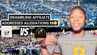 GRAMBLING BAND AFFILIATE ADDRESSES ALLEGATIONS 👀🧐🔥 GSU VS PV 0 REACTION [upl. by Richy]