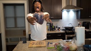 COOKING A GOAT BRAIN amp ELK HEART [upl. by Arikihs]