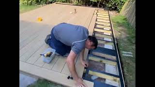 How we fit Millboard decking area [upl. by Shaper]