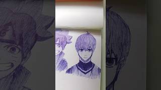 How to draw Yoichi Isagi  Drawing ✨ Isagi shorts youtubeshorts isagiyoichi anime [upl. by Reagen]