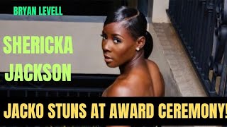 SHERICKA JACKSON STUNS AT AWARD CEREMONY BRYAN LEVELL LEVELS UP amp ATHING MU [upl. by Yelats]