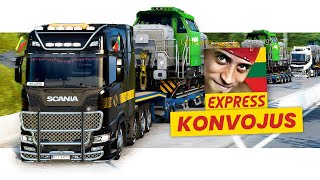 Ricardo Express konvojus per Skandinavija  Euro Truck Simulator 2 [upl. by Idelle]