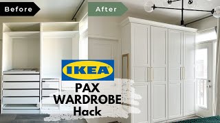 IKEA PAX Wardrobe Hack  Make a custom IKEA Closet Part 2 [upl. by Hniht484]