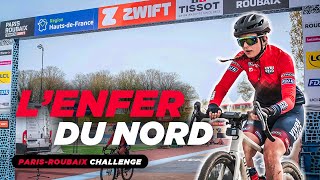 PARISROUBAIX CHALLENGE AVEC LA FDJSUEZ ET LE GRAXX DE CHEZ ORIGINE  145km amp 19 secteurs pavés [upl. by Occir]