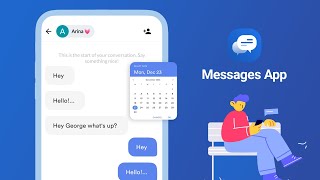 Text Messaging App  Quick Send amp Receive SMS  Block SMS  Schedule SMS  Archive Messages [upl. by Annam]