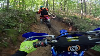 Ultimate Dirt Bike Trails in Michigan  Long Lake Single Track [upl. by Yelkrab]