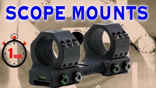 Rifle Scope Mounts Quick Tips [upl. by Naitsirc818]