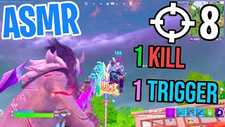 ASMR Gaming 😴 Fortnite 1 Kill  1 Trigger Relaxing Mouth Sounds 🎮🎧 Controller Sounds  Whispering 💤 [upl. by Philbin]