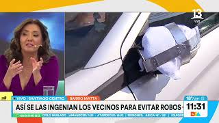 Vecinos blindan espejos de autos con armaduras Tu Día Canal 13 [upl. by Ethelred]