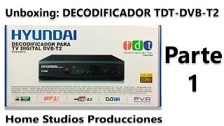 Unboxing Decodificador Hyundai TDT DVBT2  Parte 1 [upl. by Viddah]