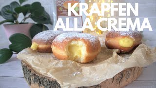 KRAPFEN SENZA GLUTINE  Bomboloni alla crema  Ricetta facile  Anthea e Giacomo [upl. by Aneeres797]