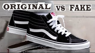 Vans SK8 HI Black White Original amp Fake [upl. by Natalee330]