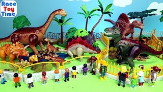 Customized Playmobil Dinosaur Park  Dino Toys [upl. by Sivie]