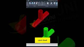 Cách dùng Lệnh Shell Trong AutoCAD 3D để Tạo Khối 3D Rỗng vaduni autocad3D hocautocad [upl. by Avle]